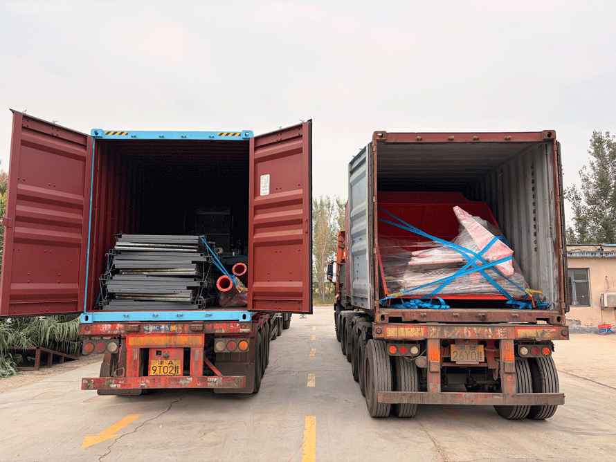 Ready For Shipment | Two Containers Of Agricultural Machinery Loaded And Bound For Overseas Ranches Ready For Shipment | Two Containers Of Agricultural Machinery Loaded And Bound For Overseas Ranches
